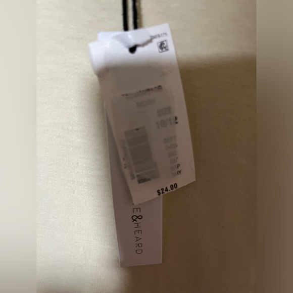 Scene & Heard Ivory shirt 10/12 NWT - Picture 6 of 6